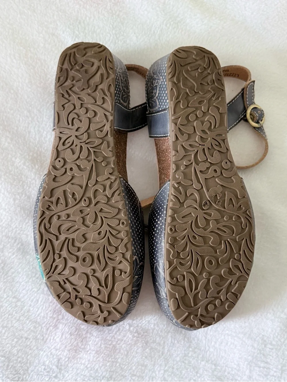 L'Artiste by The Spring Step Lizzie-Rose Wedge Sandals US7.5-8